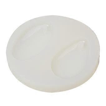 Moldsilikon Smykker Klar Oval Dråpeform for DIY Anheng