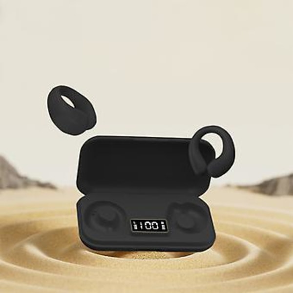 Ear Clip Wireless Power Digital Display That Does Not Enter The Ear Sports Games Music Comfortable Wearing Bluetooth Earphones  BK