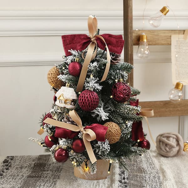 Mini juletre, LED-belyst juletre, 45 cm, julepynt