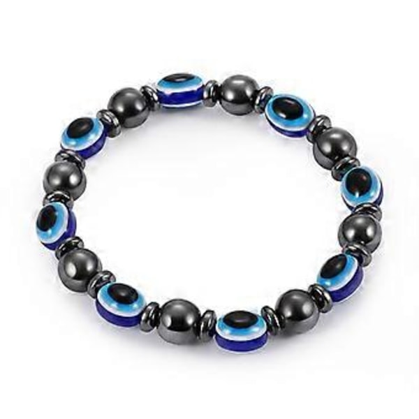 Armbånd Perl Beskyttelse af Hmatite Håndlavet Armbånd Elastisk til Mænd Kvinder Hvid/Orange/Multifarvet/Marineblå/Sort Øje Gaveæske Gr
