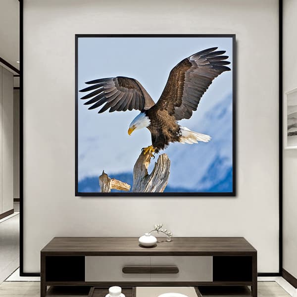 Målningar DIY 5D Diamantmålningssatser Örn Fly Eagle Wings