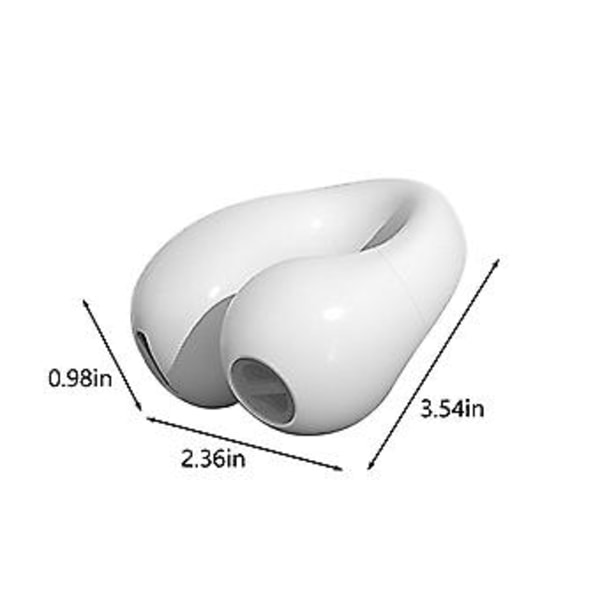 Öppna Öronhörlurar 2023 Version Atmosfärisk Ledning Hörlurar Bluetooth 5.3 Röststyrning Trådlösa Hörlurar Dubbla 16.2mm Drivrutiner Djup Bas Vit