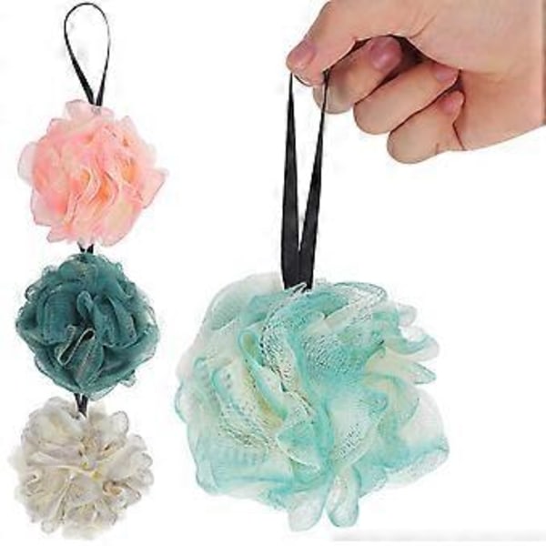 4-pack Duschpuffar Duschsvampar Kroppsskrubb Badboll Kroppssvampar Kroppstvålssvamp Badtillbehör