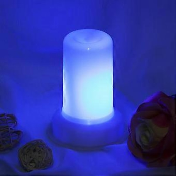 12LED Mini Dynamisk Lyssetting Liten Nattlampe Nattbordslampe Atmosfære Interiørdekorasjon Festivalgave