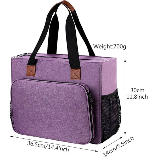 DIY virka korsstygnsväska broderi tote väska för handarbete P