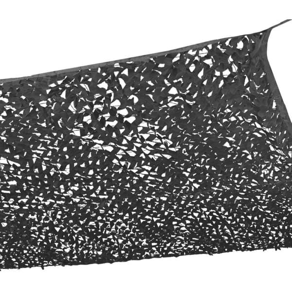 3x4m, rektangulær skygge sejl camouflage design sort parasol