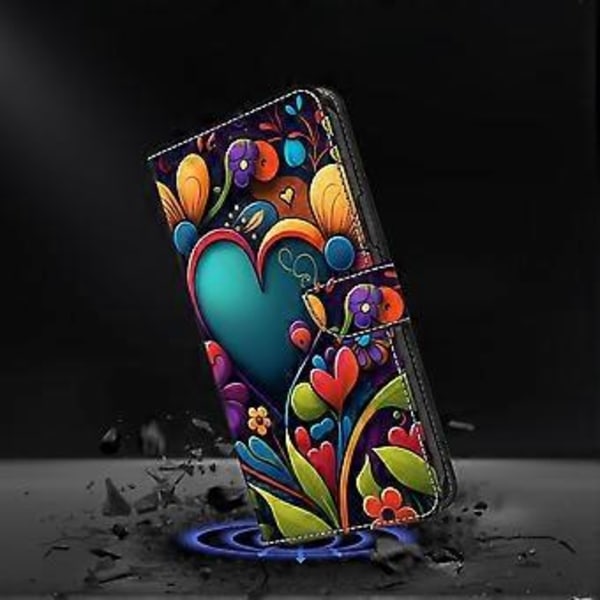 För iPhone 16 Pro Max Skal PU Läder Plånboksfodral med Ställfunktion (Stil L)