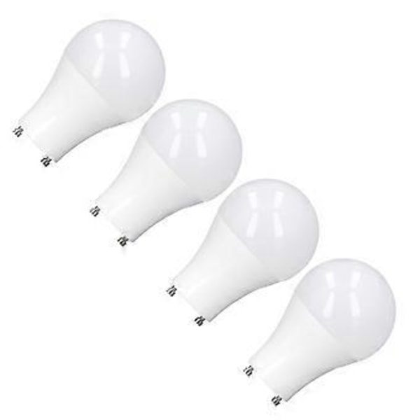 4 stk. 120V9W Varm Hvid 2700K GU24 Pære Høj Lysstyrke Energibesparende LED A19 Pære til Soveværelse Kontor