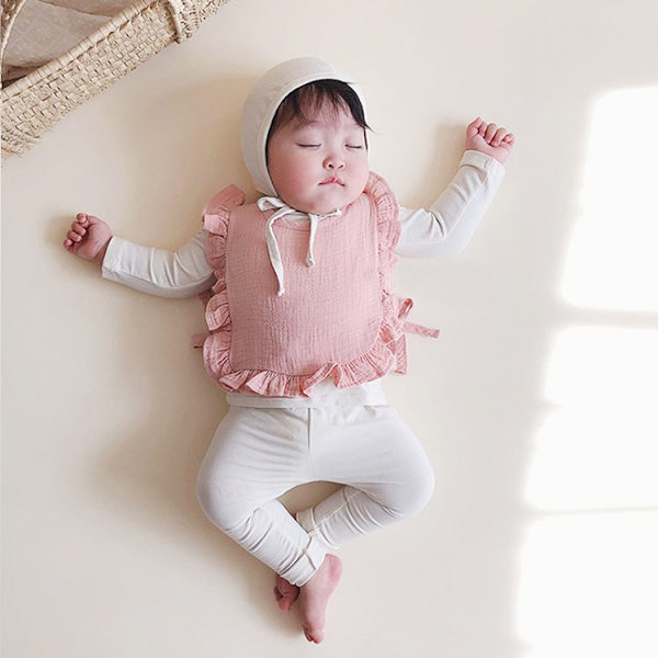 Baby haklapp plisserad flerfärgad baby haklapp bomull vattentät haklapp baby