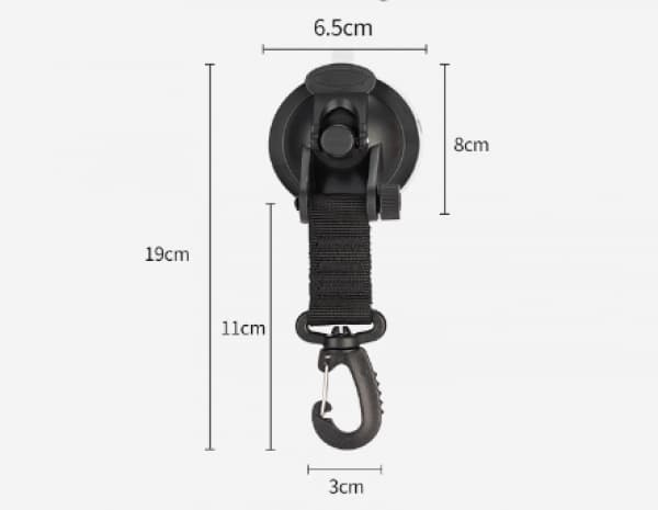4-pack Ankar Sugproppar med Sugproppsfäste för Bil, C