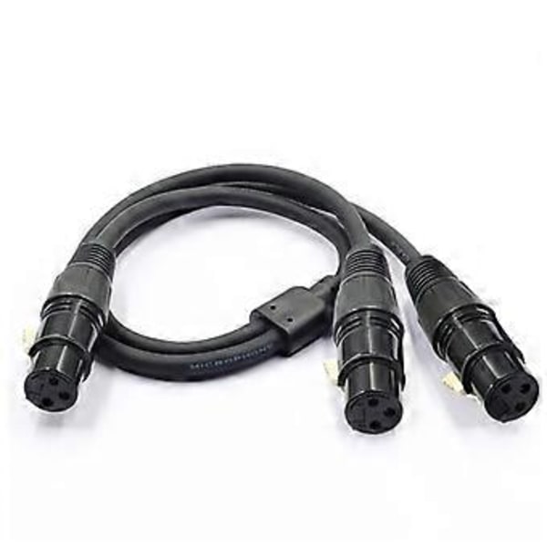 XLR til Dobbelt XLR Y Kabel Balanceret Mikrofon Adapter Patch Kabel