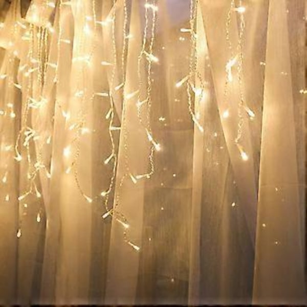 5X0.8M 216LED Istap Lyskæde til Juledekorationer Indendørs Gardin Ornament