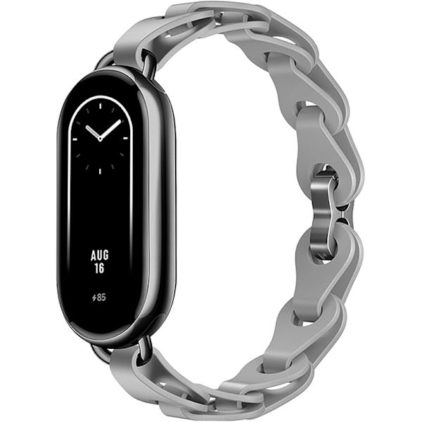 Silikonarmband Kompatibelt med Xiaomi Smart Band 8 - Ringspänne Justerbart Armband Snygg Design Armband för Kvinnor Mi Band 8 Armband