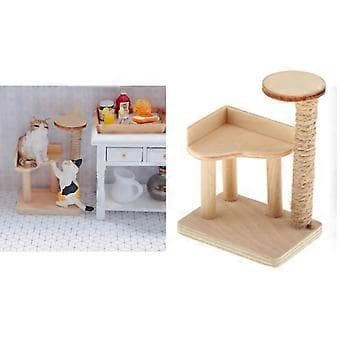 2x1/12 Dockskåp Modern Katt Miniatyrer Möbelmodell Dekor
