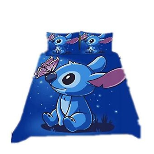 Nyt Stitch Digitaltrykt Sengetøjssæt Børnegave Sengetøjssæt Dynebetræk Og Pudebetræk 3stk/2stk -ZHENV{jkw} (264CM 228CM Farve SDZ2)