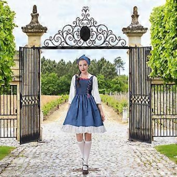 UUSI Päivitys Asu Kartanon Piika Puku Piika Pitkä Mekko Oktoberfest Perinteisiin Asuihin (2XL)
