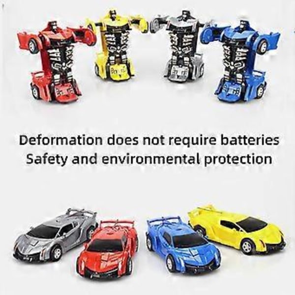 Uudet yhden avaimen muodonmuutosautolelut Automaattinen muuntuva robotti Muovimalliauto Hauskat painevaletut lelut Pojat Upeat lahjat Lelu lapsille (tyyli1204)