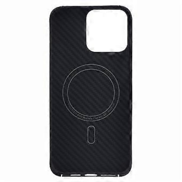 Til iPhone 16 Pro Magnetisk Cover 1500D Grov Tekstur Aramid Fiber Telefon Cover (Stort Linsehul)()