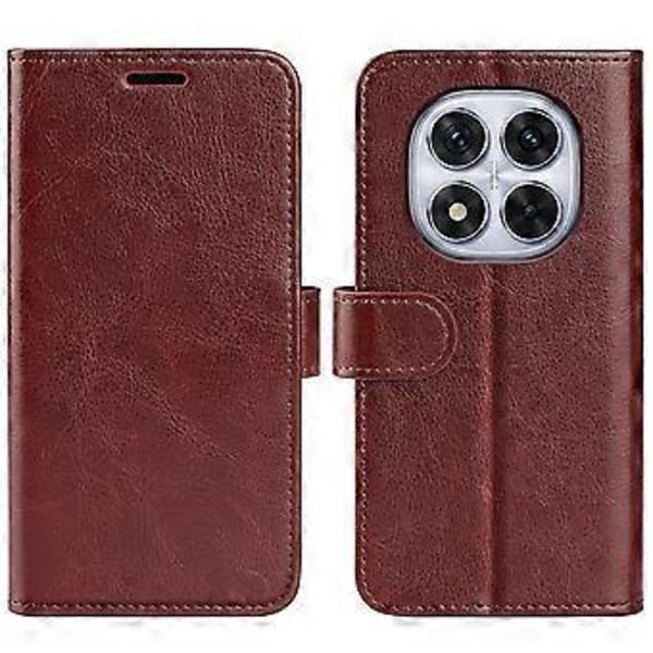 Plånboksfodral för Xiaomi Redmi Note 14 Pro 5G Crazy Horse Textur Ställ Läder Telefonskal (Stil D)