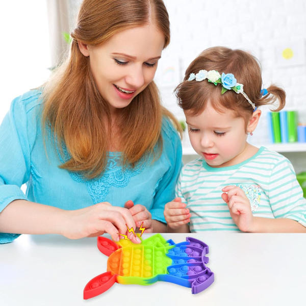 Anti-stressleksaker, Pop Bubble, Fidget Sensory Toy, Silikon Squeez