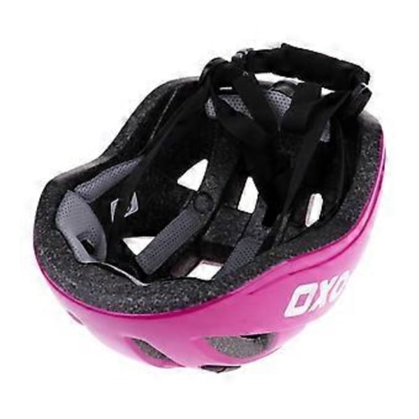 Andningsbar Barnhjälm med Ventilation Cykling Rullskridskohjälm Bekväm Skyddsutrustning (Fushia S)