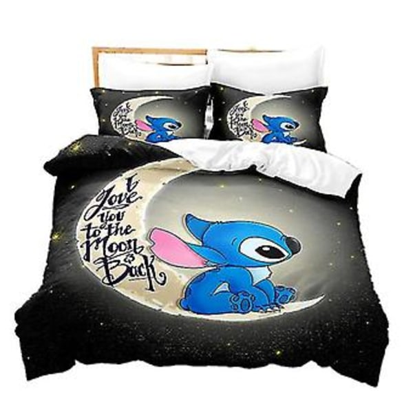 Uusi Stitch Digitaalinen Painettu Vuodevaatesetti Lastenlahja Vuodevaatesetti Peittojen ja Tyynyliinojen 3kpl/2kpl -ZHENV{jkw} (173CM 218CM Väri SDZ51)