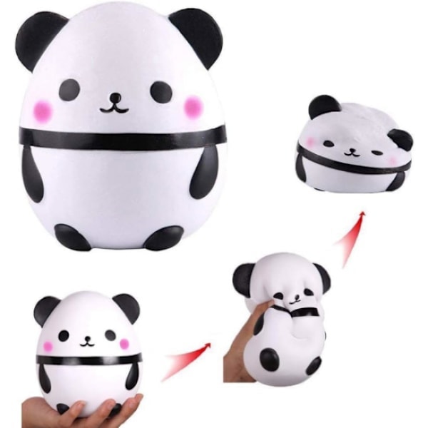 Hidas palautumisnopeus panda-munaleikkikalu PU-simulaatioeläin panda-sarjakuva