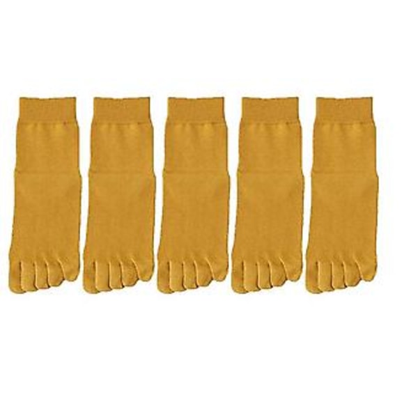 5 par Herrar Ren Bomull Split Toe Strumpor Vår Anti Lukt Mode Fem Fingers Strumpor Man-c3,eur Storlek 39-44 ( C5)