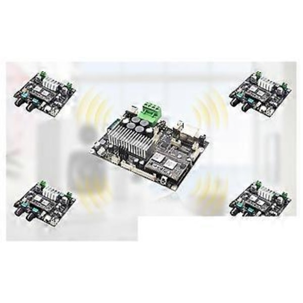 Up2Stream Amp Sub Multiroom Forstærker WiFi Audio Trådløs 2.1 Kanal Subwoofer Højttalere Forstærker B