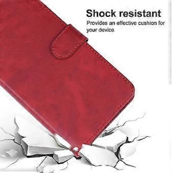 Til ZTE nubia Focus Læder Telefon Cover - JA( Rød)