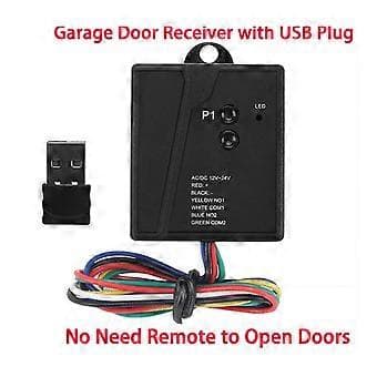 Universal Garasjeportåpner Mottaker USB Sensor 2.4G Bluetooth 12 24V Fjernkontroll Portmottaker