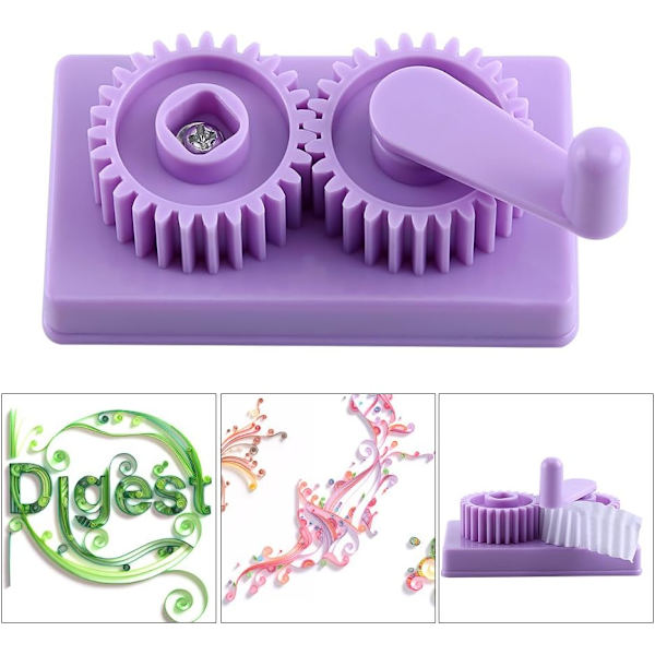 Plastpapper Quilling Maskin Formgivning Papper Crimper Verktyg Crimpning Papper Hantverk Quillat Verktyg DIY Shaper för Konstverk Skrotböcker