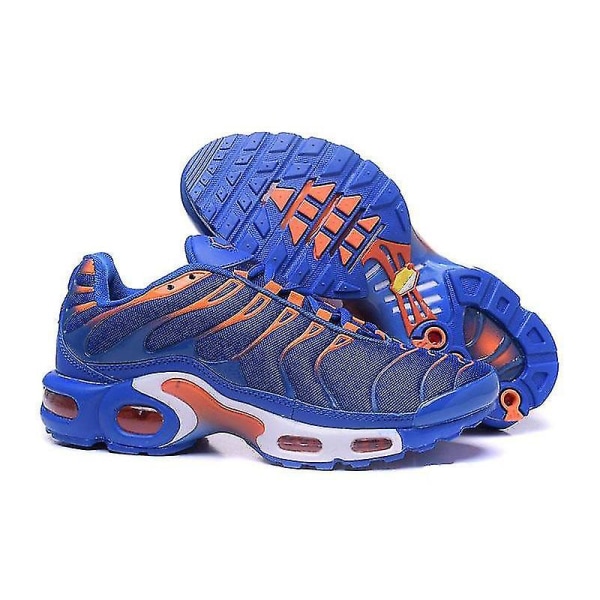 Men Casual Tn Sneakers Air Cushion Running Shoes Outdoor Breathable Sports Shoes Fashion Athletic Shoes For Men black and blue EU40