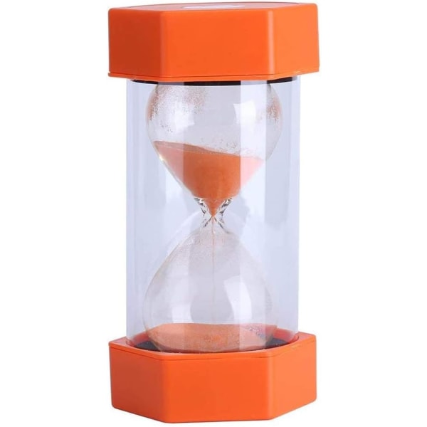 Timglas för (orange) barn, 5 minuter, plast, Kan användas
