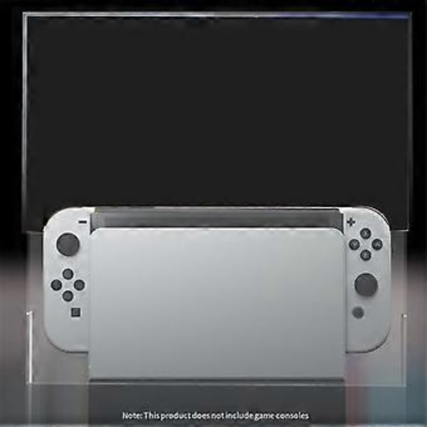 Displaybox Dammskydd för Switch NS Spelkonsol Dockningsstation Skyddsfodral Akryl Hårda Skydd