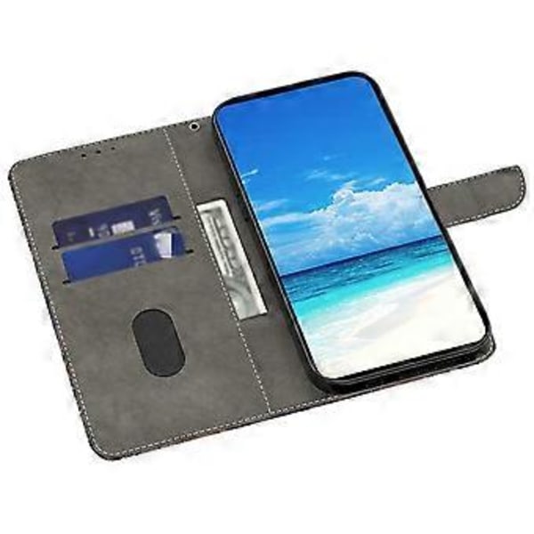 Til iPhone 16 Pro Max Cover PU Læder Wallet Flip Cover med Ståfunktion (Style C)