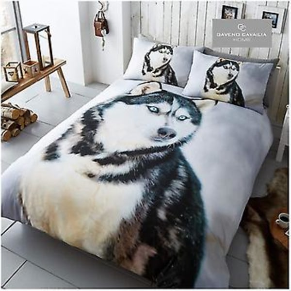 Täckeöverdrag, 3D Sängkläder, Täckeöverdrag med Kuddfodral, Bulldog, {jkw} ( )