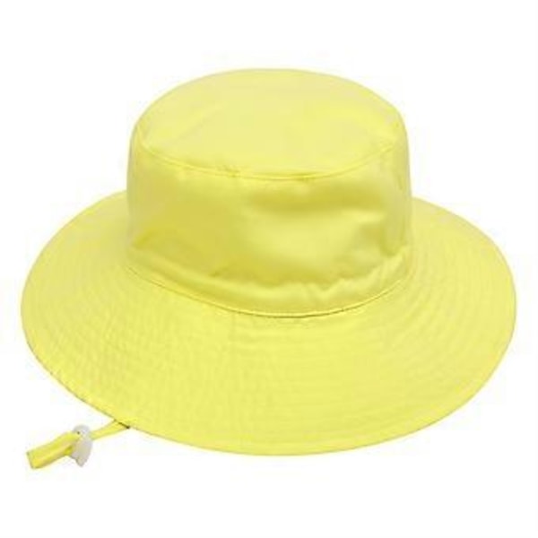 Pikkulapselle Hattu, Söpö Auringonhattu, Unisex Vauvan Hattu, Kesämatka Ranta Hattu, Säädettävissä Lasten Hattu 2-6 Vuoden Ikäisille Lapsille (Keltainen)