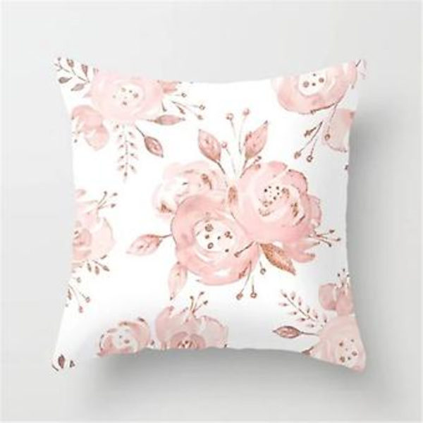 Geometrisk Roséguld Kuddfodral Sovrum Kuddeöverdrag Säng Soffa Heminredning (Rosa X)