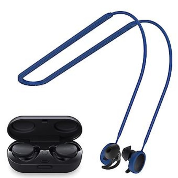 Halsband med rem, hudvänligt, för Bose-Sport hörlurar (Svart)