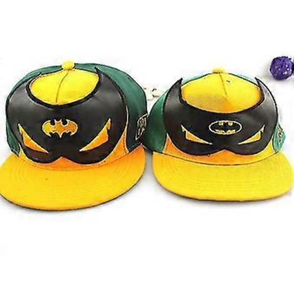 Barnkeps Pojkar Flickor Basebollkeps Hip-hop Snapback Utomhus Sport Solskydd Kepsar Gåvor Flerfärgad Valfri (Gul Grön)