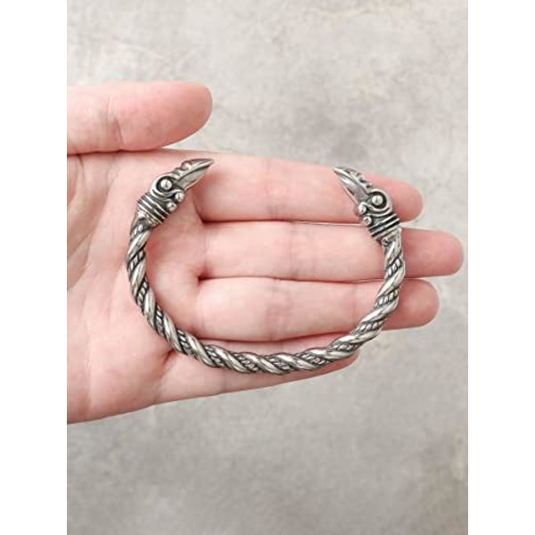 Viking Armband i Rostfritt Stål med Varg-, Korp- och Björnhuvud - Smycken för Män