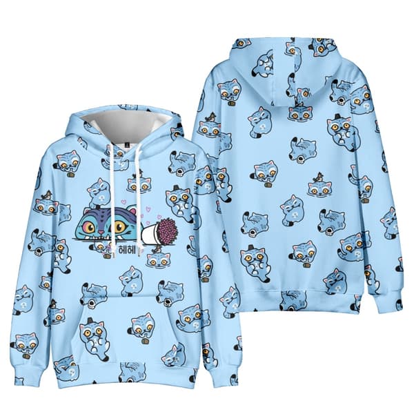 KPop Demon Hunters Hettegenser 3D-trykk Pullover Hettegenser for menn og kvinner 130cm