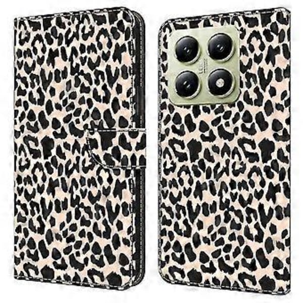 Skal för Xiaomi 14T Mönstertryckt Skyddande Fodral TPU+PU Läder Flip Telefonfodral (Stil A)