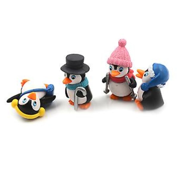 4 kpl Mini Talv Pingviini Keiju Puutarha Sammal Miniatyyrit Koriste Nukkekoti Sisustus