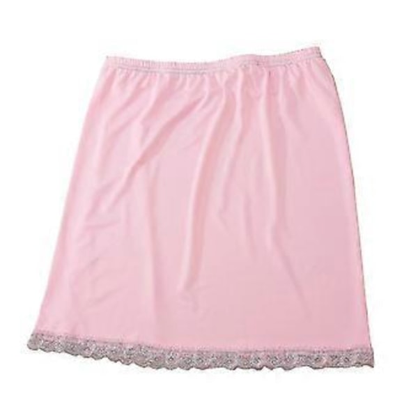 Kvindes Talje Petticoat Kort Underskørt Slip Sikkerhedsskørter 40cm hurtig (Pink)