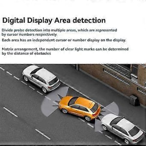 8 Parkeringssensor Parktronic Bil Backradar Elektronik Bakre Automatisk Detektor Backhjälp