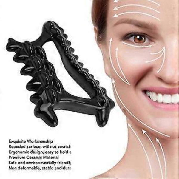 Gua Sha Værktøj Keramik Smertelindring Lymfedrænage Ansigt Krops Skraber Massager til Skulder Nakke Arm Kalv
