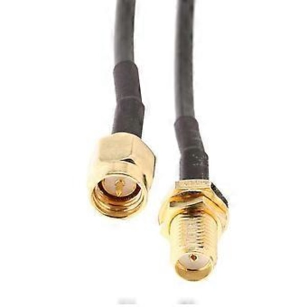 20M Antenne Forlængerkabel RP-SMA Han til Hun LAN Router Antenne Adapter