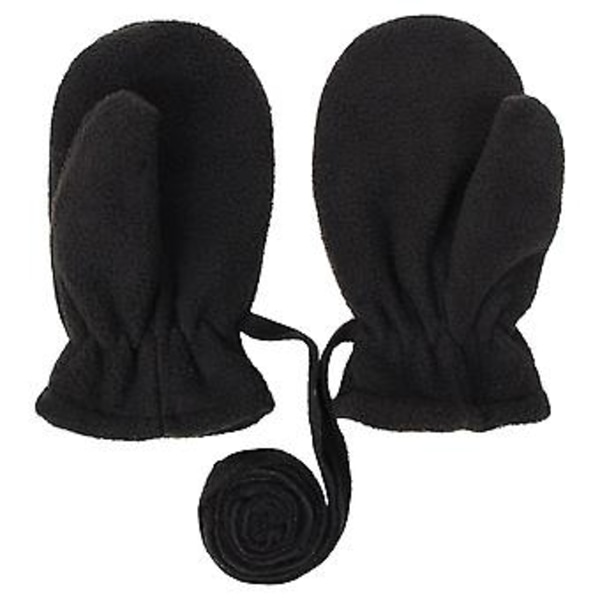 Vinterbarn Polarfleecehandskar Babyfleece Varma Vantar För Babypojke Flicka Rosa S S Svart